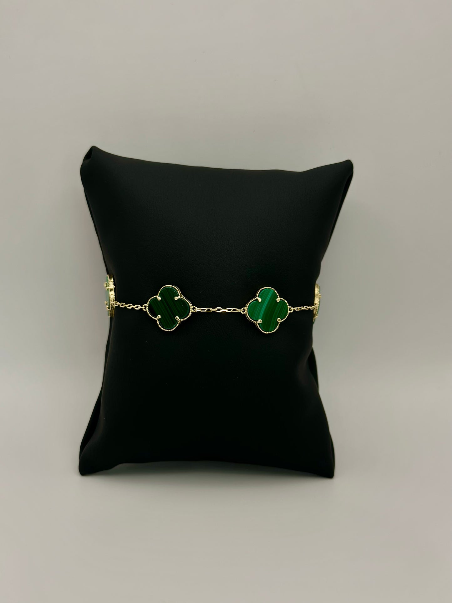 10K Green Clover Bracelet
