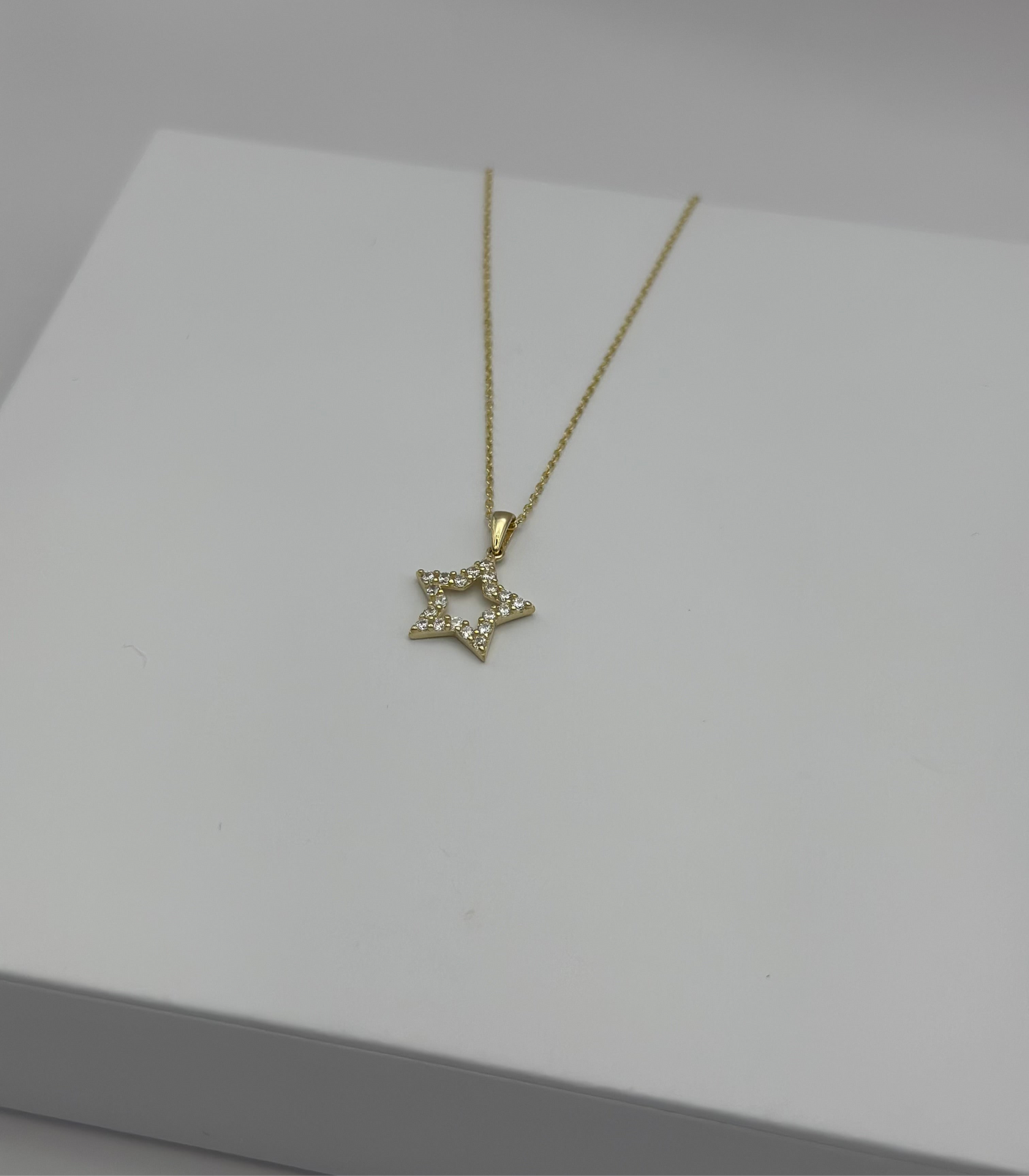 Cadena Mini glam estrella 10k 16"