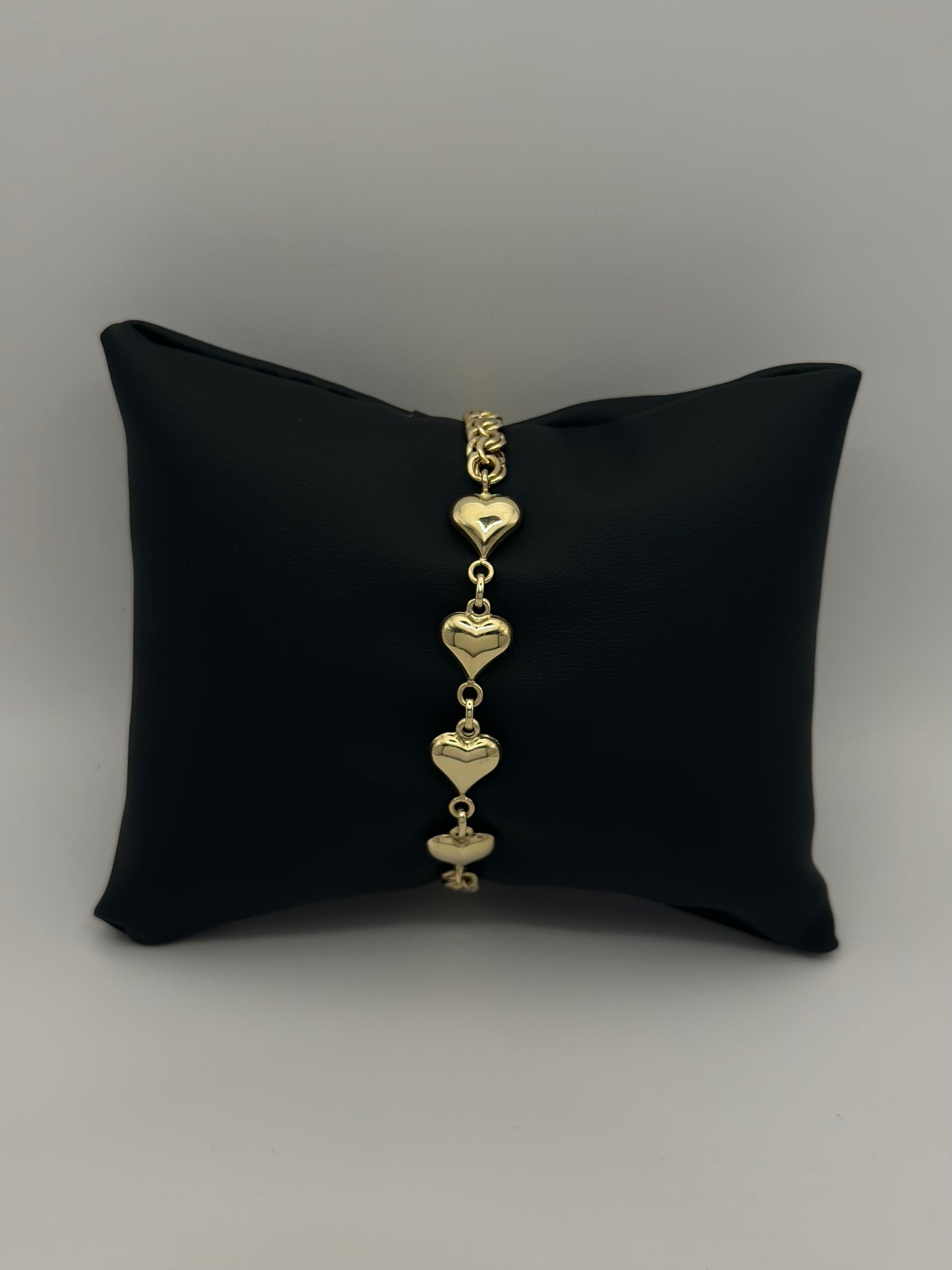 Pulsera Corazon Oro 10k 6.5"