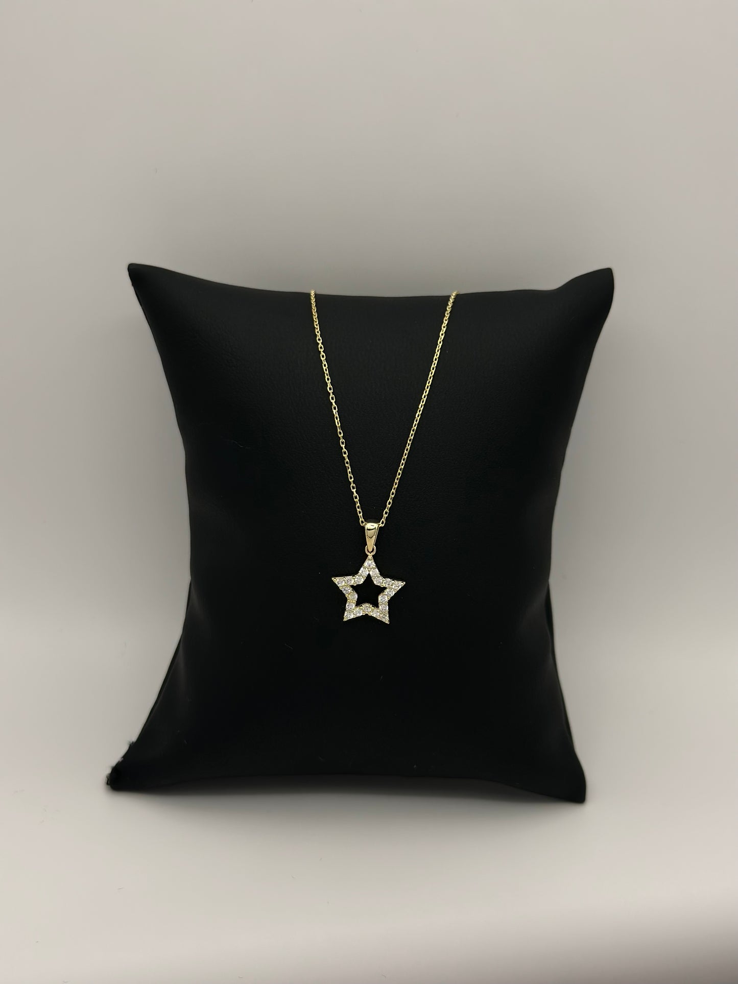 Cadena Mini glam estrella 10k 16"