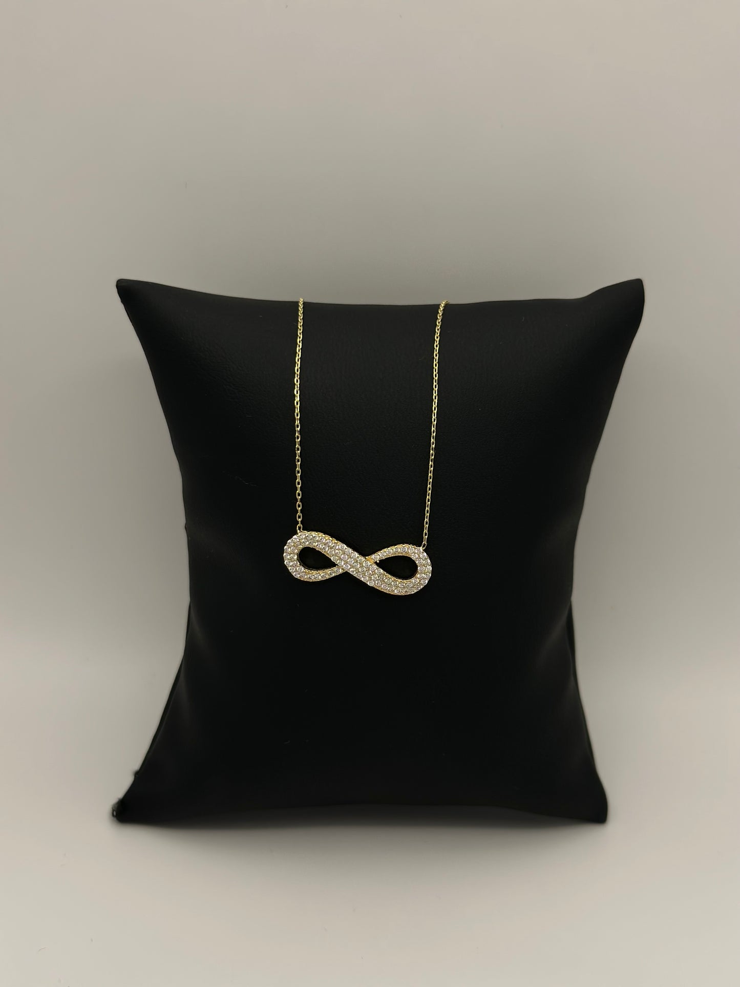 Cadena Mini glam infinito 14k 16"
