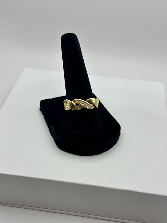 Anillo Trenzado 10k 7.5"