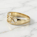 Anillo Aro de Delfines Calados en Oro Amarillo 10K - 3.34g