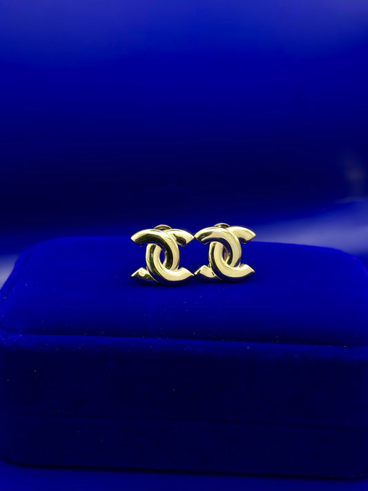 Omega Chane style 10k earrings