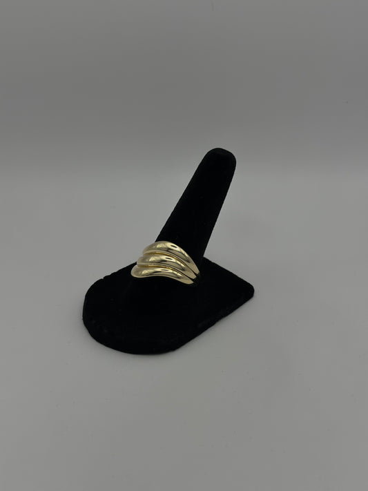 Golden Wave Ring