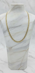 Cadena Sólida Ultra Fina Italian Curb en Oro Amarillo 10K (20" x 1.5mm - 1.50g)