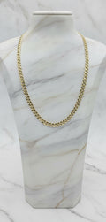 Cadena Sólida Ultra Fina Italian Curb en Oro Amarillo 10K (20" x 1.5mm - 1.50g)