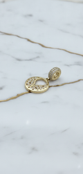 Dije Circular Alas de Ángel Caladas con Zirconias y Reasa Pavé en Oro Amarillo 10K (1.61g)
