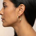 Aretes Hollow 10K 2x4mm 1.76