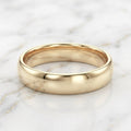 Anillo Alianza de Matrimonio Clásica Media Caña Pulida en Oro Sólido Amarillo 10K (Talla 10 - 5.40g)