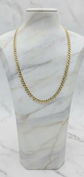 Cadena Sólida Italian Curb en Oro Amarillo 10K (24" x 8mm - 37.75g)