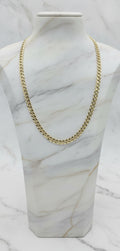 Cadena Sólida Italian Curb en Oro Amarillo 10K (24" x 8mm - 37.75g)