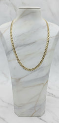 Cadena Sólida Italian Curb en Oro Amarillo 10K (24" x 8mm - 37.00g)