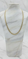 Cadena Sólida Italian Curb en Oro Amarillo 10K (22" x 8mm - 34.15g)
