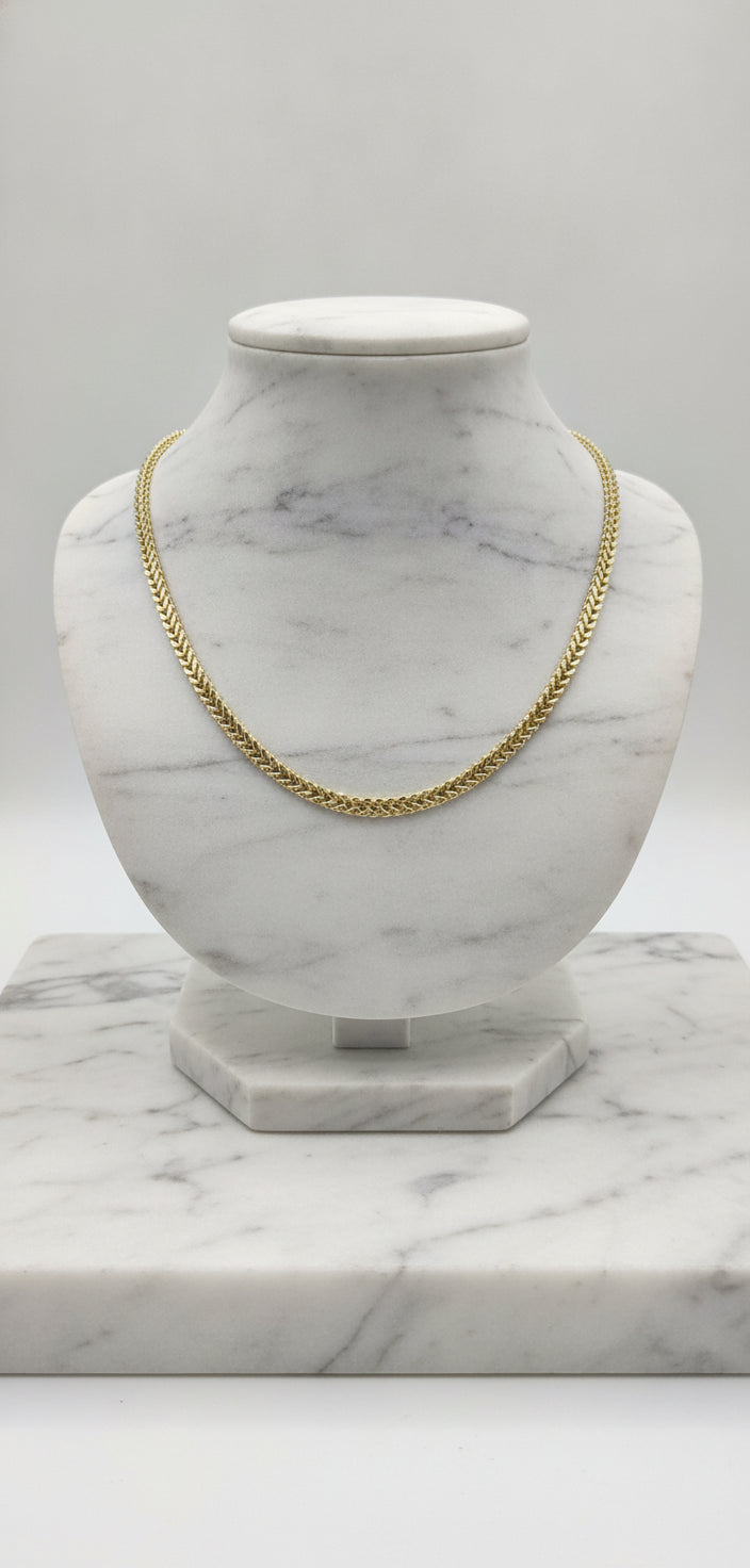 Cadena Tejido Franco en Oro Amarillo 10K (22" x 2.3mm - 6.18g)