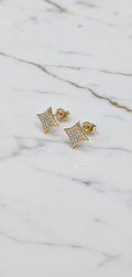 Aretes Hollow 10K cz 1.19