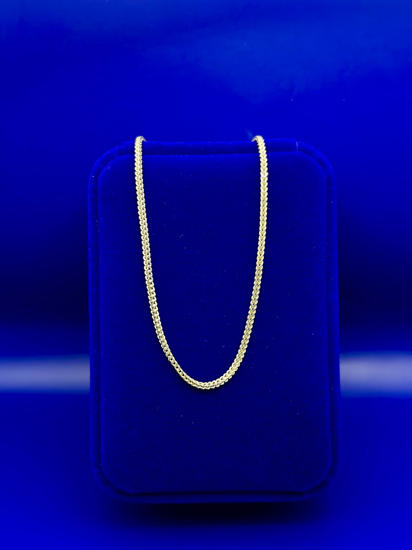 10k Franco style chain 22” 1.8mm