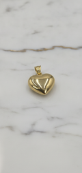 Dije Corazón Bombé 3D Pulido Espejo en Oro Amarillo 10K (0.80g)