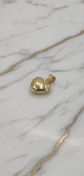 Dije Corazón Bombé 3D Pulido Espejo en Oro Amarillo 10K (0.80g)