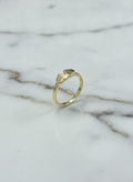 Anillo Hollow 10k Women Fancy 7.5 1.15