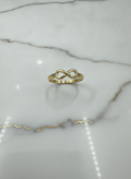 Anillo Infinito Trenzado Calado en Oro Amarillo 10K - 1.93g