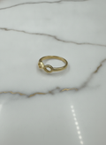 Anillo Infinito Trenzado Calado en Oro Amarillo 10K - 1.93g