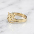 Anillo Clave de Sol y Nota Musical Calada en Oro Amarillo 10K - 1.50g
