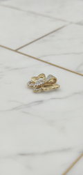Dije Mariposa Calada con Cuerpo y Reasa de Zirconias Pavé en Oro Amarillo 10K (1.18g)