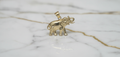 Dije Elefante de la Buena Suerte en Relieve en Oro Amarillo 10K (1.67g)