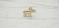 Dije Elefante de la Buena Suerte en Relieve en Oro Amarillo 10K (1.67g)