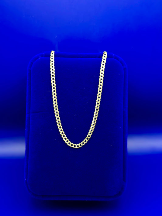 10k Gloss Cut Chain 20” 2.5 mm