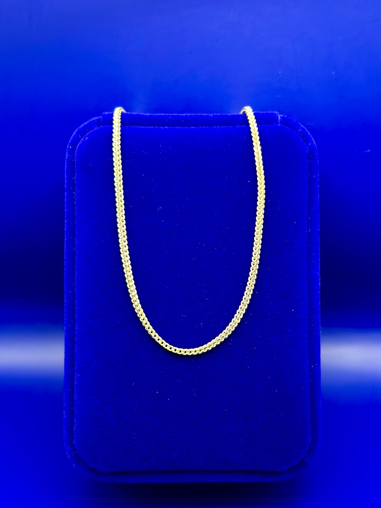 10k Franco style chain 22” 1.8mm