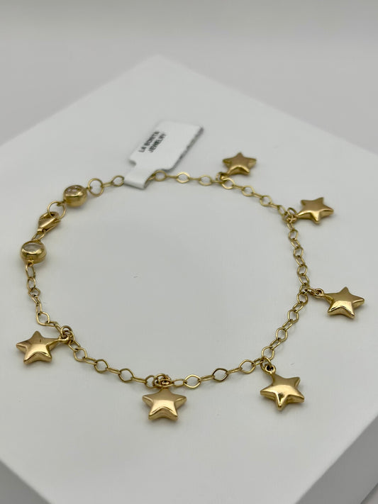 Pulsera Estrella 10k 7.5"