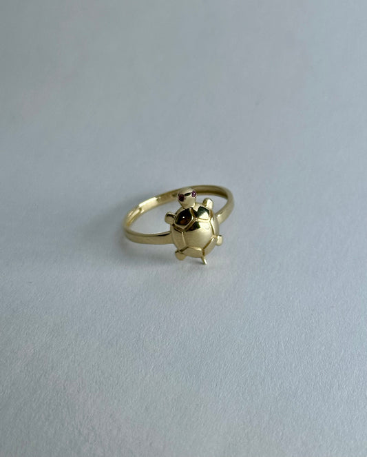 Anillo Tortuga 10k 6.5"