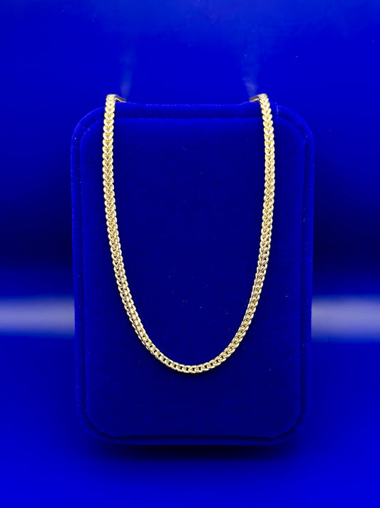 10k Franco style chain 22” 3mm