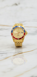 Reloj Invicta Pro Diver Automático Dorado con Bisel Bicolor Azul/Rojo y Esfera Dorada