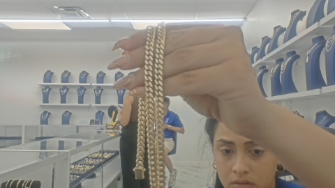 cadena solido 10K Cuban Link 24 '' x 6 mm 62.38